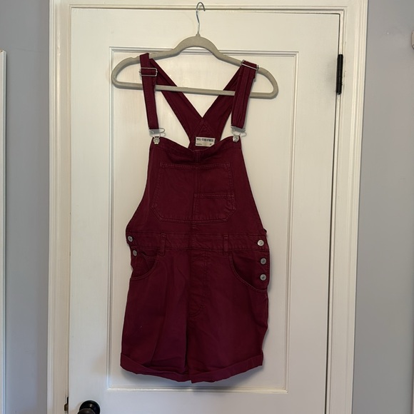 We The Free Maroon Overalls - Picture 3 of 4